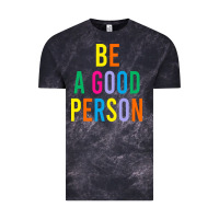 Cloud Black Be A Good Person Vintage Tee - linhVisuals