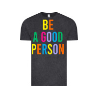 Vintage Black Be A Good Person Vintage Tee - linhVisuals