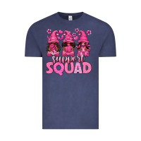 Vintage Denim breast cancer afro gnomies support squad Vintage Tee - texasbilliewilder