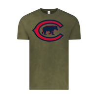 Vintage Olive The Cubbies Baseball Vintage Tee - linhVisuals