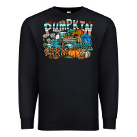 Black pumpkin farm Premium Sweatshirt - SublimationCraftShop