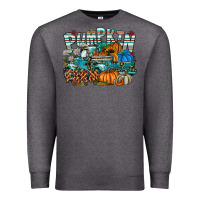 Charcoal Heather pumpkin farm Premium Sweatshirt - SublimationCraftShop