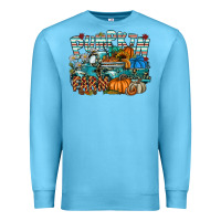 Ocean Blue pumpkin farm Premium Sweatshirt - SublimationCraftShop