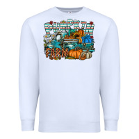 White pumpkin farm Premium Sweatshirt - SublimationCraftShop