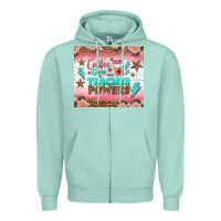 Seafoam coffee gives me teacher powers tumbler Zipper Hoodie - BundleAndBundleShop
