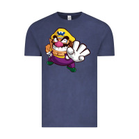 Vintage Denim super wario land Vintage Tee - linhVisuals