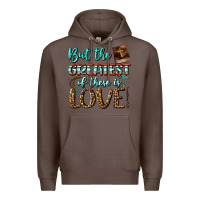 Coffee But The Greatest Of These Is Love Premium Hoodie - BundleAndBundleShop