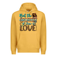 Mustard But The Greatest Of These Is Love Premium Hoodie - BundleAndBundleShop