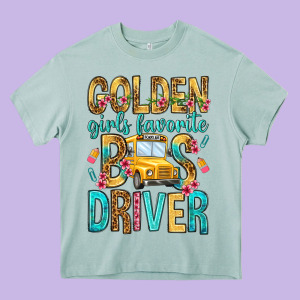 Golden Girls Favorite Bus Driver Heavy Core Tee Designed By Nancycooperartshop