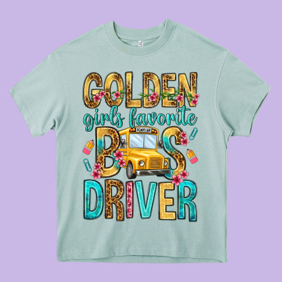 Golden Girls Favorite Bus Driver Heavy Core Tee Designed By Nancycooperartshop