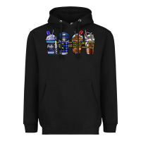 Black Police Coffee Heavyweight Hoodie - CowhideDigitalArt