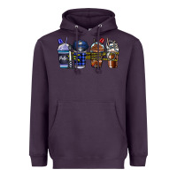 Plum Police Coffee Heavyweight Hoodie - CowhideDigitalArt