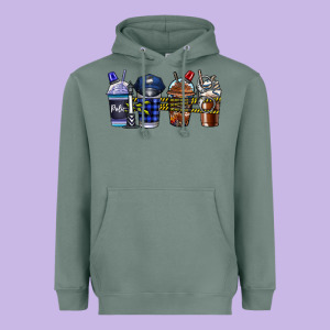 Police Coffee Heavyweight Hoodie Designed By Cowhidedigitalart