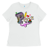 White pre k Ladies Tee - RanaPortraitStore