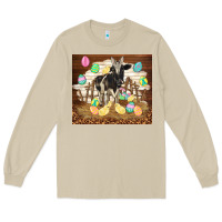 Mushroom cow and chick easter Long Sleeve Tee - TumblerDesignByShophia