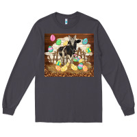 Smoke cow and chick easter Long Sleeve Tee - TumblerDesignByShophia
