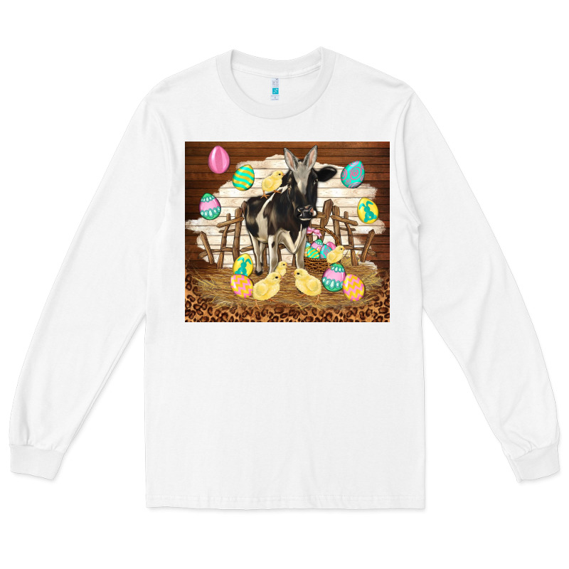 Cow And Chick Easter Long Sleeve Tee by TumblerDesignByShophia | Teevron