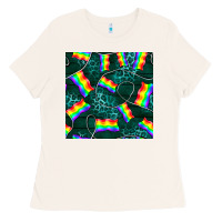 Bone Pride lgbtq flags with leopard seamless pattern Ladies Tee - BundleAndBundleShop