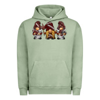Pigment Oil Green football gnomes Urban Hoodie - BarkalooDesign
