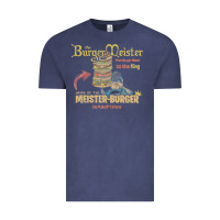 Vintage Denim the burgermeister home of the meister burger Vintage Tee - linhVisuals