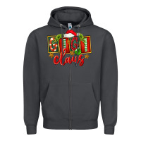 Smoke Christmas Gigi Claus Zipper Hoodie - FaDigitalArtStudio