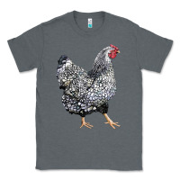 Charcoal Heather wyandotte chicken Classic Tee - LillyAllenDesigns