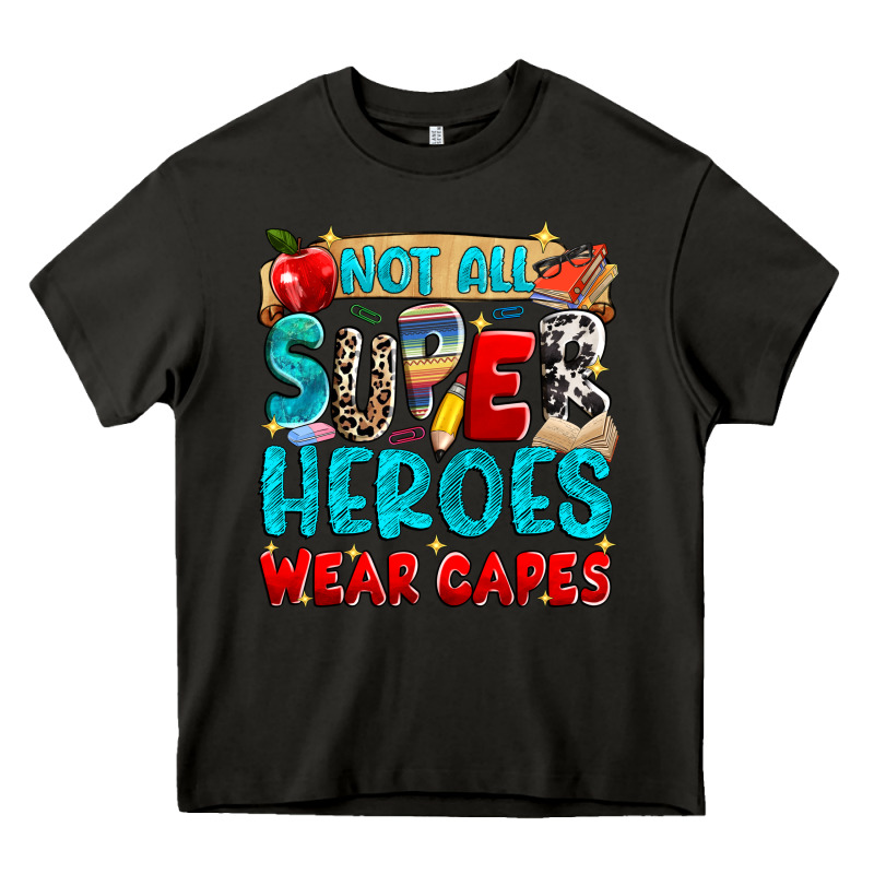 Not All Super Heroes Wear Capes Heavy Core Tee by NancyCooperArtShop | Teevron