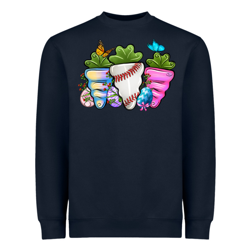 Easter Day Baseball Easter Sports Carrots Heavyweight Sweatshirt by OliviaCreatesArt | Teevron