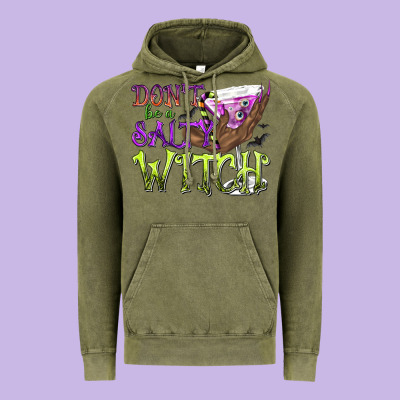 Don't Be A Salty Witch Vintage Hoodie Designed By Texasbilliewilder