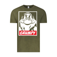 Vintage Olive grumpy funny Vintage Tee - linhVisuals