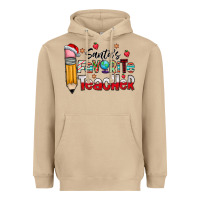 Mushroom Santa Favorite Teacher Heavyweight Hoodie - CowhideDigitalArt