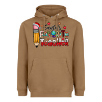 Toasted Coconut Santa Favorite Teacher Heavyweight Hoodie - CowhideDigitalArt