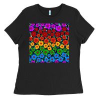 Black Pride lgbtq flowers seamless pattern Ladies Tee - BundleAndBundleShop