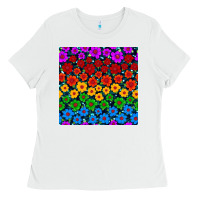 Pride Lgbtq Flowers Seamless Pattern Ladies Tee | Teevron