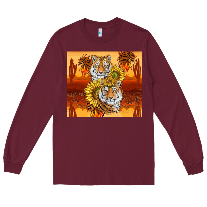 Tigers With Scratches Long Sleeve Tee by TumblerDesignByShophia | Teevron
