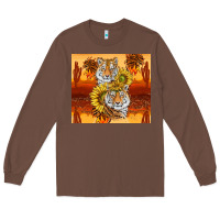 Chestnut tigers with scratches Long Sleeve Tee - TumblerDesignByShophia