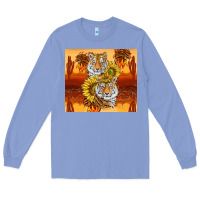 Colony Blue tigers with scratches Long Sleeve Tee - TumblerDesignByShophia