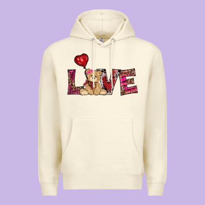 Valentines Day Tedybear Love Premium Hoodie Designed By Ranaportraitstore