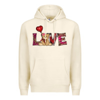 Tofu valentines day tedybear love Premium Hoodie - RanaPortraitStore