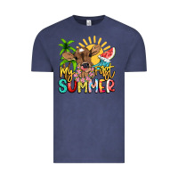 Vintage Denim My first summer baby cow Vintage Tee - NancyCooperArtShop