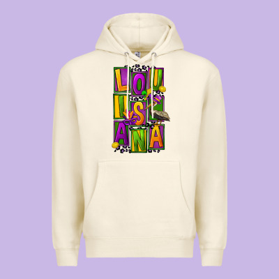 Mardi Gras Louisiana Premium Hoodie Designed By Fadigitalartstudio