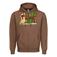 Chestnut Warm And Cozy Penguin Zipper Hoodie - FaDigitalArtStudio