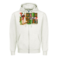 Oatmeal Heather Warm And Cozy Penguin Zipper Hoodie - FaDigitalArtStudio