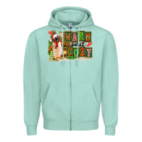 Seafoam Warm And Cozy Penguin Zipper Hoodie - FaDigitalArtStudio