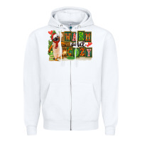 White Warm And Cozy Penguin Zipper Hoodie - FaDigitalArtStudio
