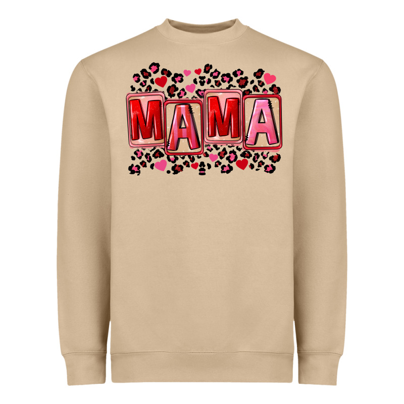 Pink Leopard Mama Heavyweight Sweatshirt by FaDigitalArtStudio | Teevron
