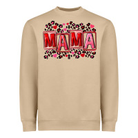 Mushroom Pink leopard mama Heavyweight Sweatshirt - FaDigitalArtStudio