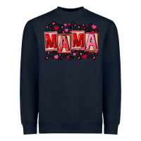 Navy Pink leopard mama Heavyweight Sweatshirt - FaDigitalArtStudio