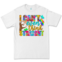 White LGBTQ I Can't Even Think Straight Premium Tee - BundleAndBundleShop