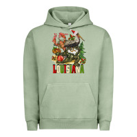 Pigment Oil Green Christmas Louisiana Urban Hoodie - BarkalooDesign